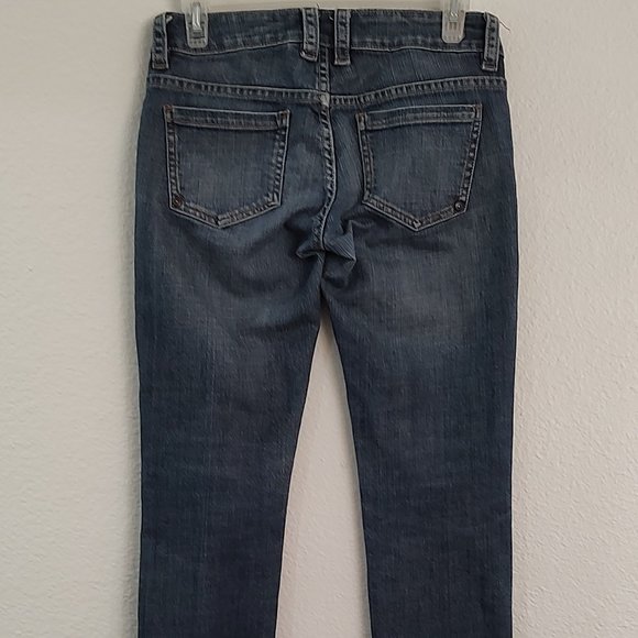 Mango MNG Bianca Jeans Straight Medium Wash Size 4 Low Rise - Picture 4 of 15